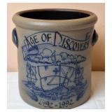 Rowe Pottery Works "Age Of Discovery" Crock