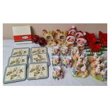 Annalee & Holiday Napkin Rings and Coasters
