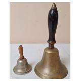 Brass School Bell & Small Bell