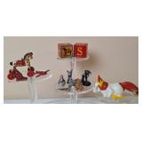 Vintage Miniature Toys, Pewter Mini Figurines