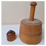 2 Wooden Butter Molds