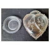 Paden City Heart Shaped Covered Candy Dish,