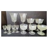 Etched & Pressed Glass Stemware