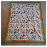 Tulip Appliqued Quilt