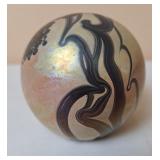 Iridescent Art Glass Paperweight