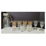 Footed Ice Cream Bowls and Advertising Drink