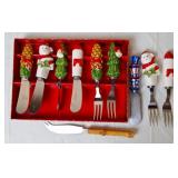 Holiday Cheese Spreaders & Appetizer Forks