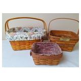 3 Longaberger Baskets