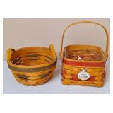 2 Longaberger Tree Trimming Baskets