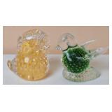 Bird & Chick Controlled Bubble Paperweights