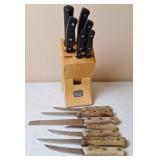 Chicago Cutlery Knife Block and Knives