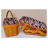 2 Longaberger All American Baskets