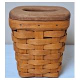 1995 Longaberger Small Spoon Basket w/Wood Lid