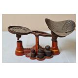 Miniature Just US. Cast Iron Balance Scale,