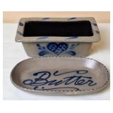 Rowe Pottery Works Butter Plate & Loaf Pan