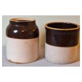Stoneware Glazed Crock & Jar Crock