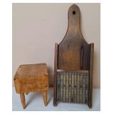 Hand Held Cabbage Shredder & Mini Butcher Block