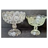 L.E. Smith Moon & Stars Pedestal Fruit Bowl