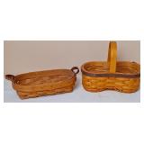 Longaberger Shaker Taker Basket & Booking Basket