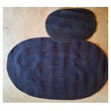 Dark Blue Braided Rugs