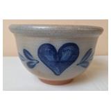 Rowe Pottery Works Stoneware Bowl w/Heart