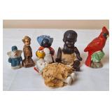 Bisque Black Americana Doll and What Nots