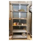 Metal Shelving Unit solid shelves