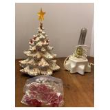 Porcelain Christmas Tree & Giblets