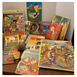 Vtg Golden Books & Puzzles