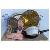 Freezer Basket, Vtg Dial Telephone