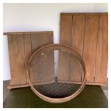 Vtg Crate Lids & Cheese Box