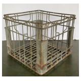 Vtg Wire Milk Crate