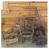 Vine & Wooden Christmas Trees