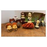Vtg Thanksgiving Themed Character Candles