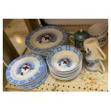 Holiday Snowman China Pieces