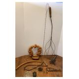 Cast Iron Bird Feeder & Other Primitives