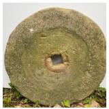 Antique Grinding Wheel 18.5in dia, 2.75 in thick