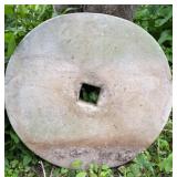 Antique Grinding Wheel 18in dia, 2in thick