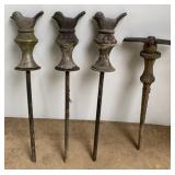 Cast Metal Garden Stakes
