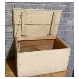 Antique Small Wooden Toy Box