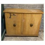 Vtg school desk Cabinet 27x11x21