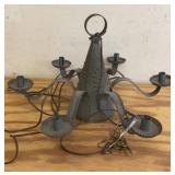 Country Style Galvanized Light Fixture