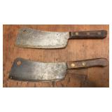 Vtg Meat Cleavers
