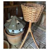 Clay Planter, Martin house, Elevated Planter