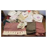 Embroidery Hankies, Table Cloth Material