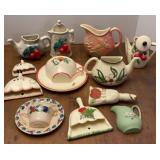 Vtg Hull & Other Wall Pockets