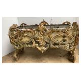 Cast Iron Planter & Galvanized Insert