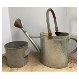 Galvanized Feed Bucket & Water Can