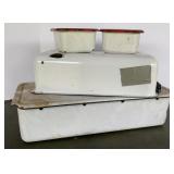 Antique Enamel Refrigerator Pans