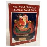Old World Christmas Santa in Sleigh Light